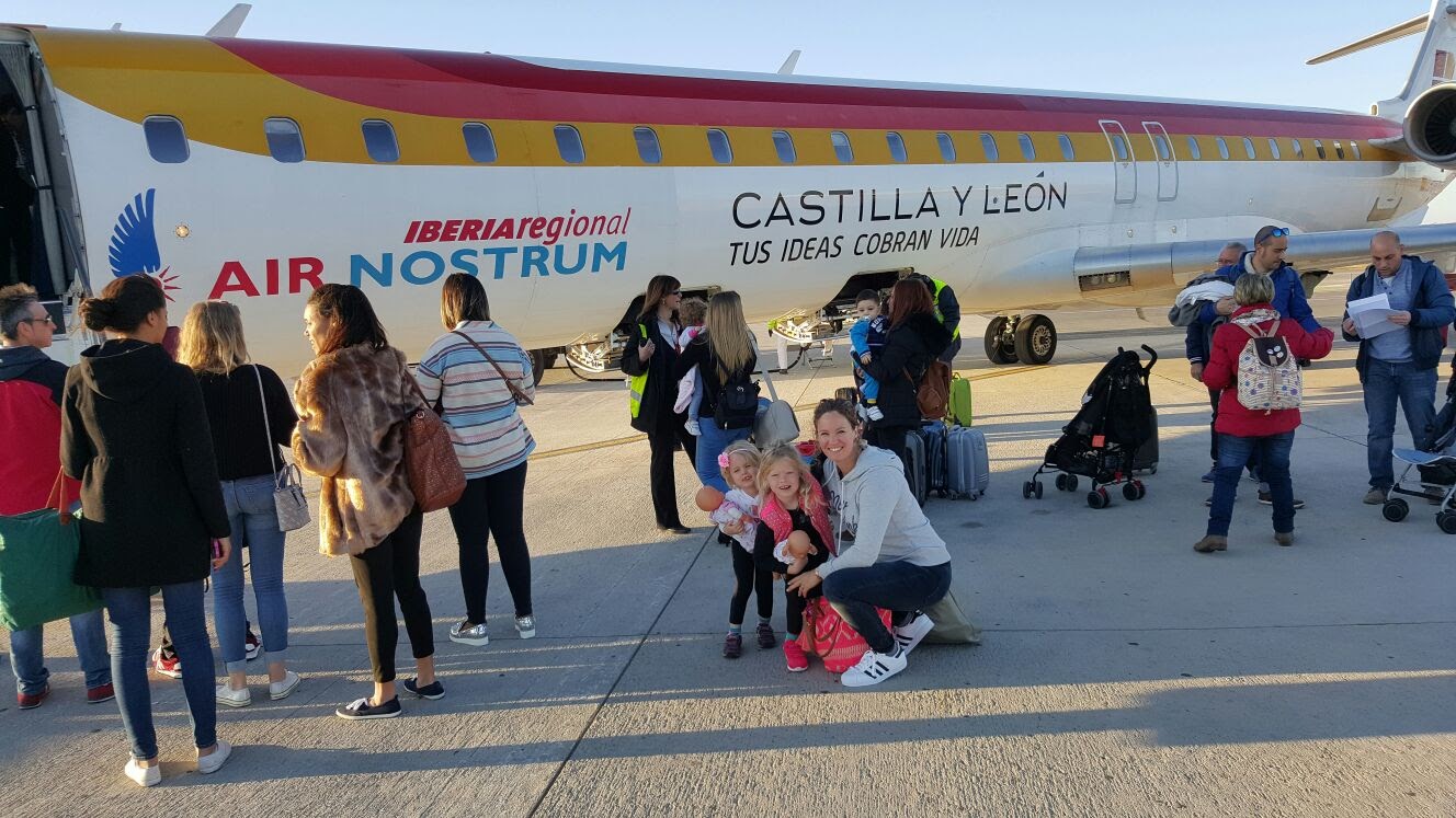 vliegen naar spanje