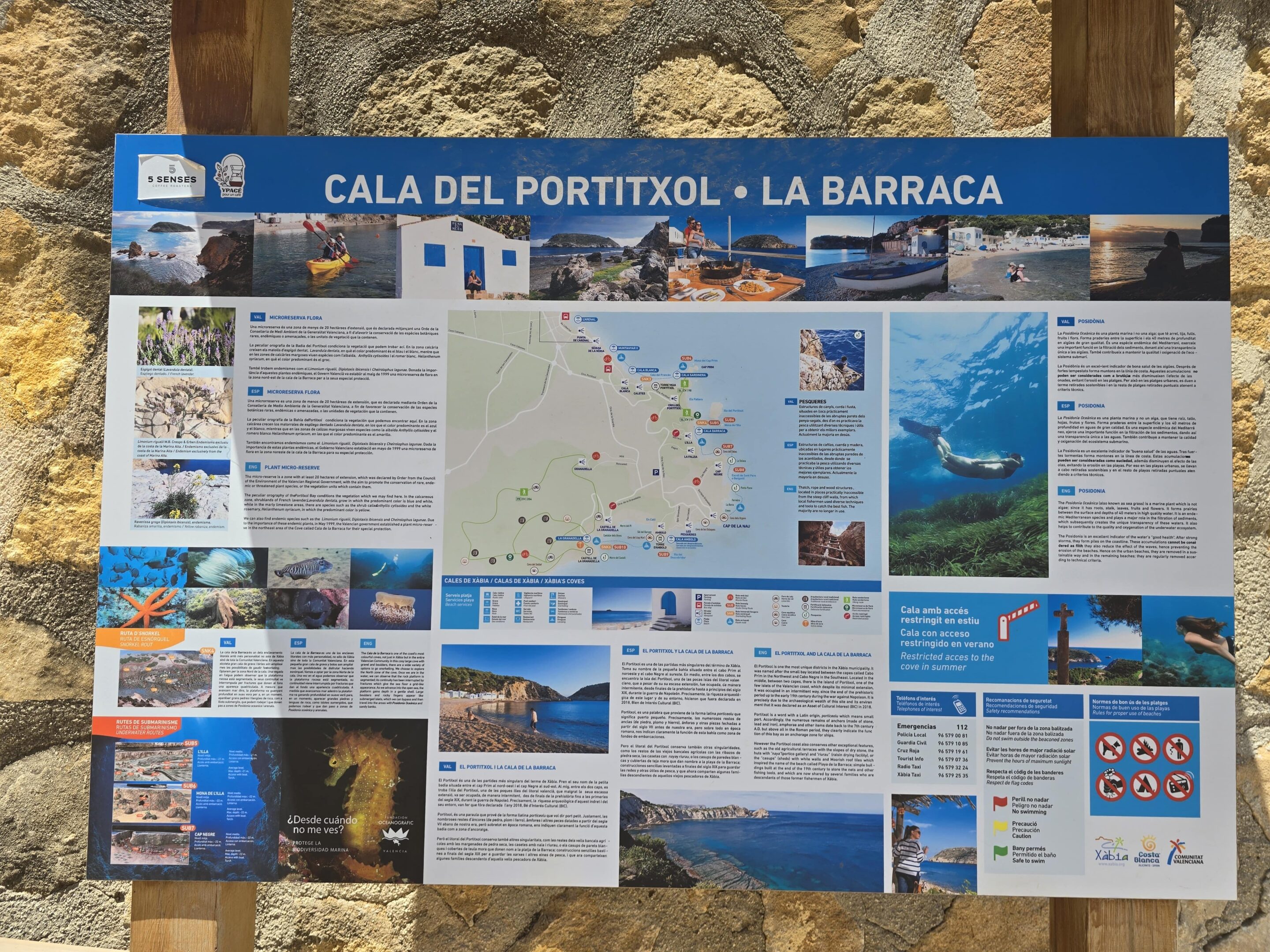 Strand Portixol Javea bord